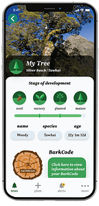 TreeTime App tree info page